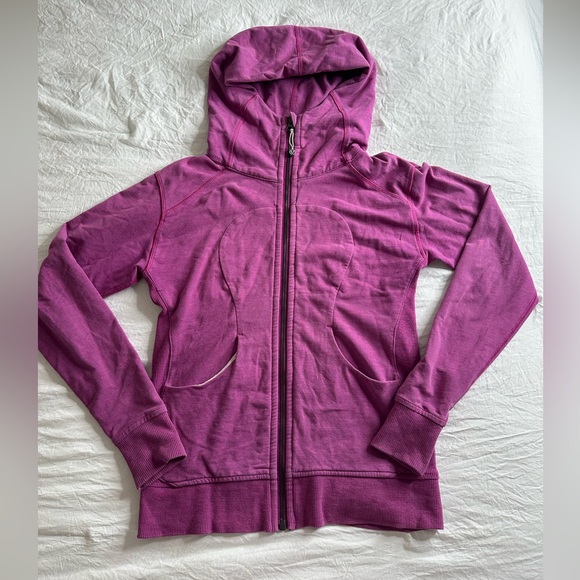 Lululemon "On the Daily" Full Zip Hoodie Heathered Ultra Violet Size 4 - Picture 1 of 11